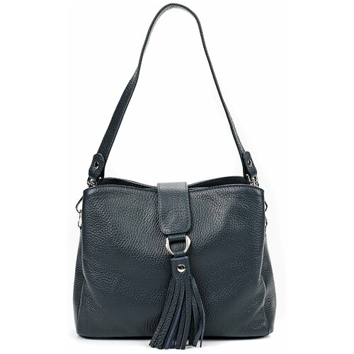 фото Сумка кроссбоди afina 401 ,натуральная кожа, морской