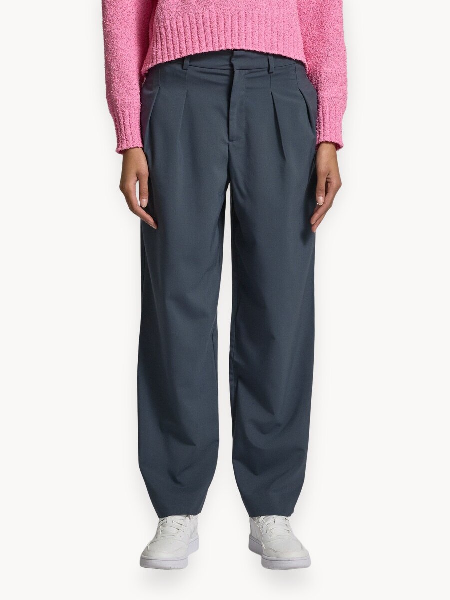 Брюки классические Calvin Klein Jeans Kadın Tailored Wide Leg Pantolon, размер 30 JEAN, серый