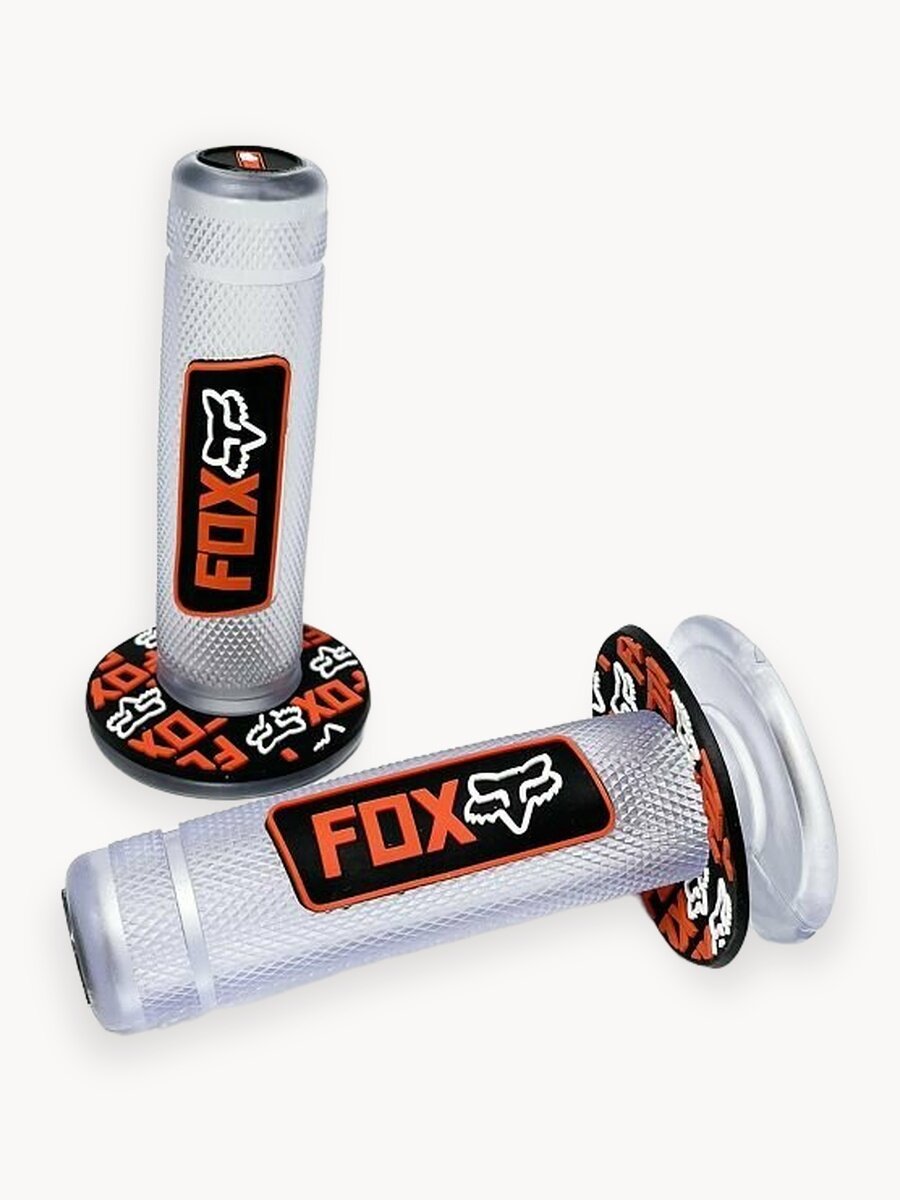 Ручки руля для мотоцикла (грипсы) FOX оранжевые