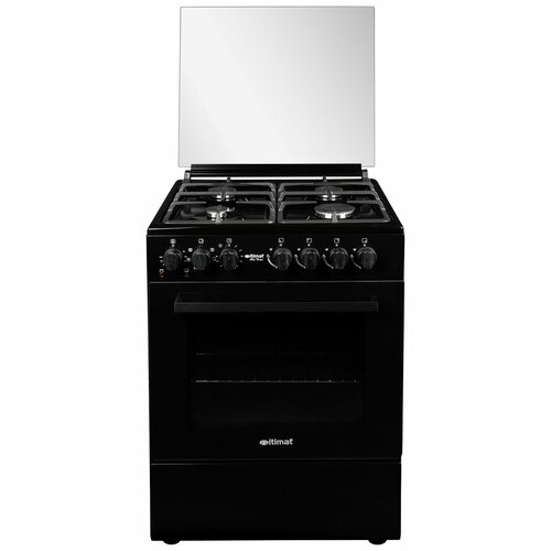 Газовая плита кухонная электрическая духовка конвекция чугунная решетка стеклянная крышка ITIMAT IT-6010 34099₽