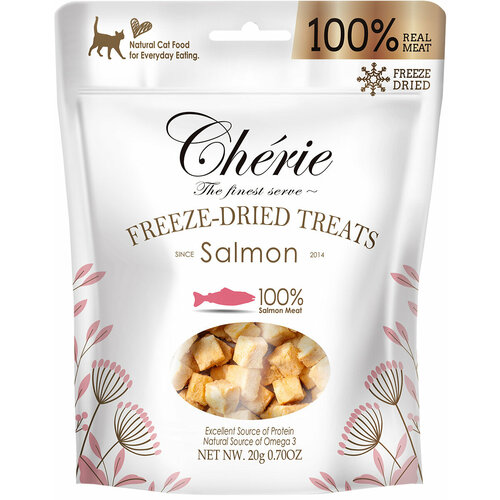 Лакомство для кошек сублимированное Pettric Cherie с лососем 20 г
