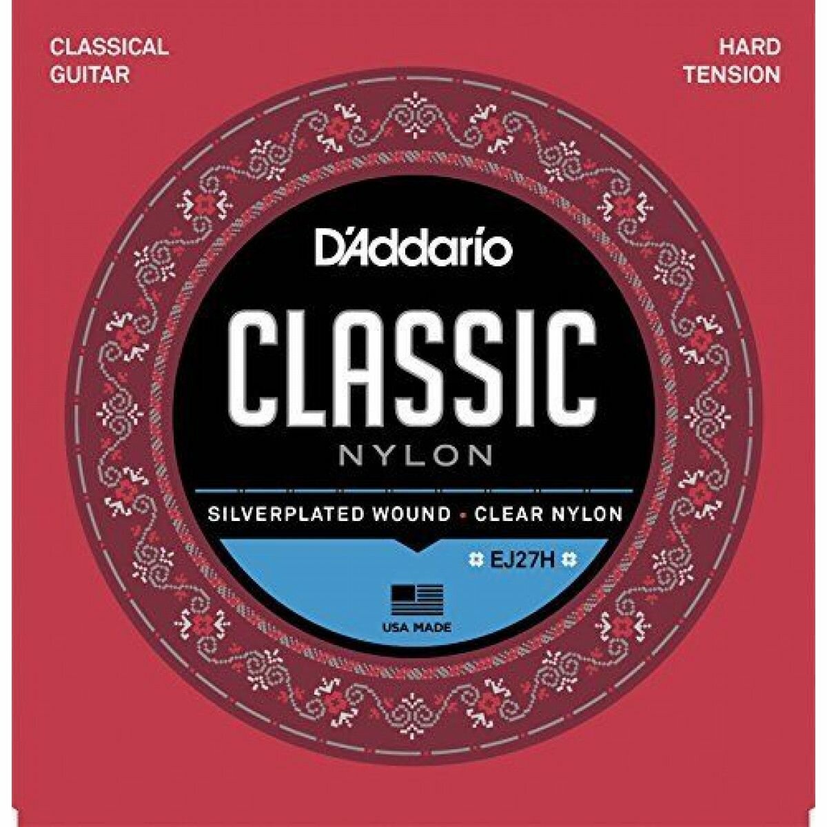 Струны DAddario Classic Nylon Student Hard (EJ27H)