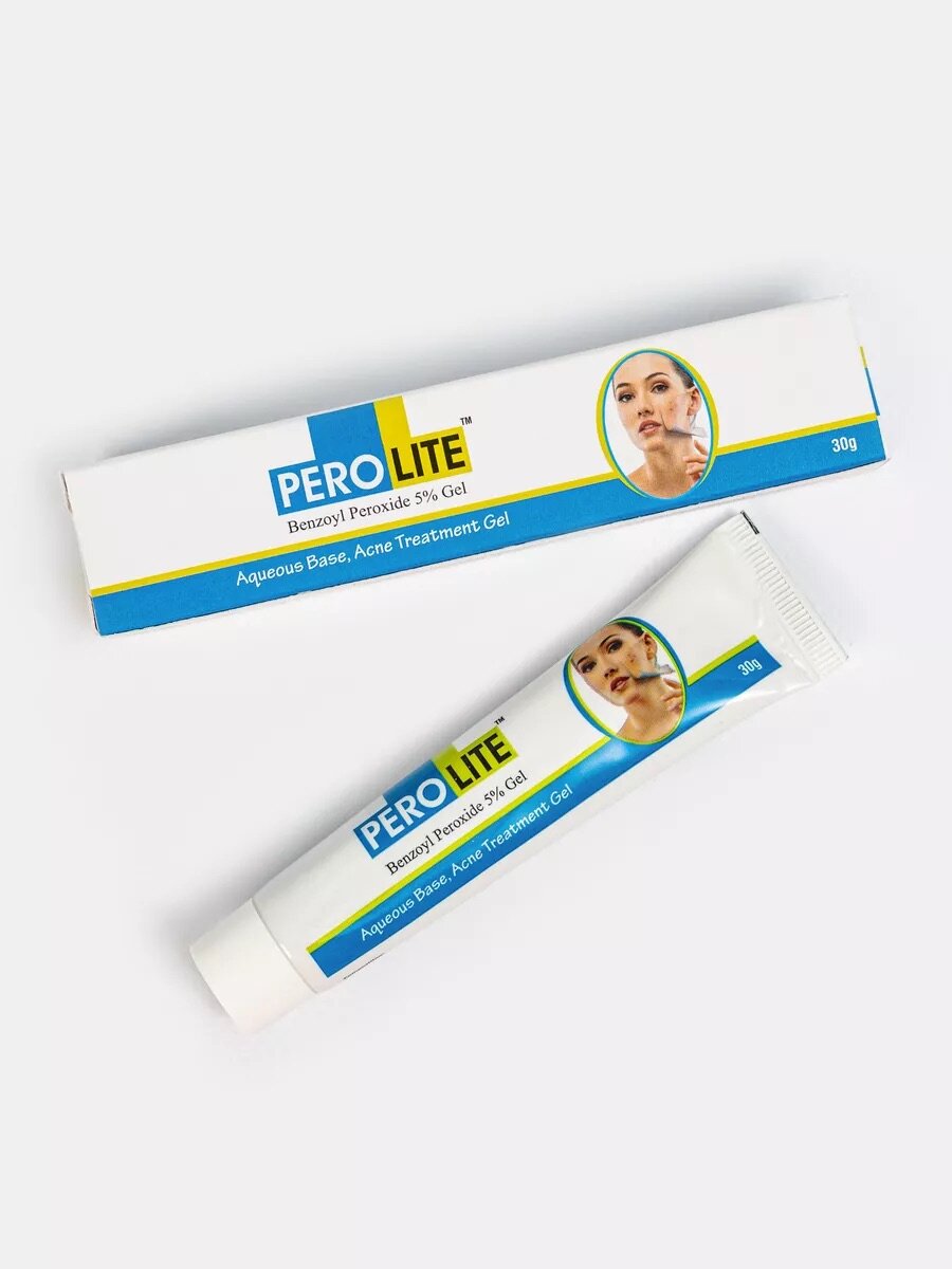 Гель для лица от акне и прыщей Перолайт 5%, 30 гр — фото 1