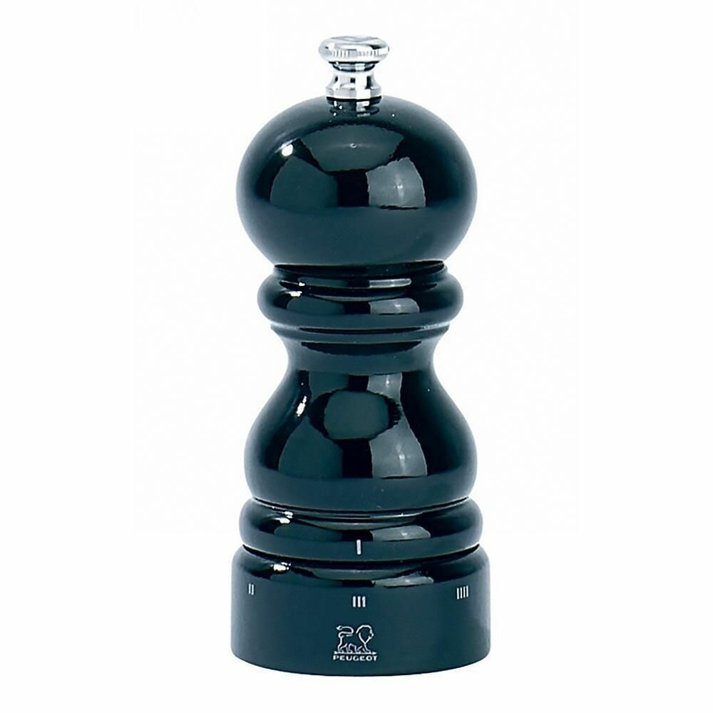 Мельница для соли Peugeot Paris, 12 см, деревянная черная лакированная