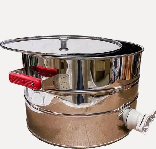 Изображение товара Отстойник для меда 30 л, нержавеющая сталь, пластиковый клапан, Планета Садовод, Серый