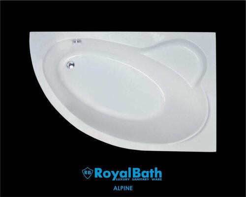 Изображение товара Акриловая Ванна Royal Bath Alpine 150X100X58 правосторонняя