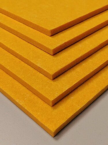 Изображение товара Акустический войлок оранжевый 5 шт, 1200х600х9мм, декоративная панель для стен, Cosca