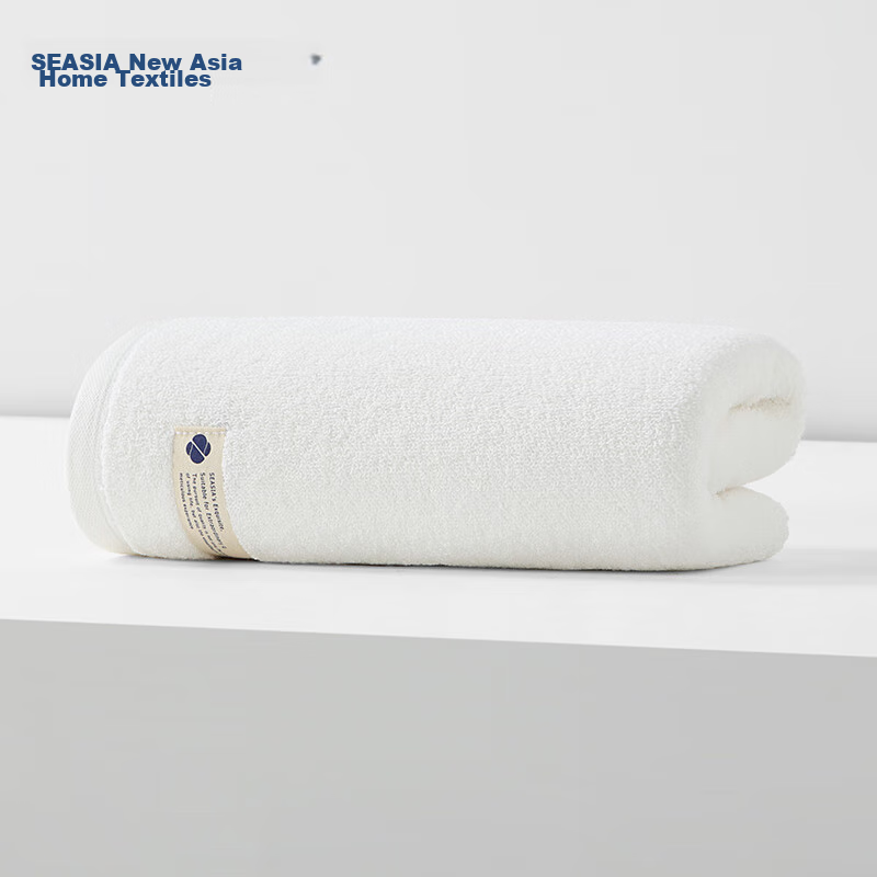 Xin Ya Towel, Pure Cotton, Antibacterial, Large Towel, Long-Staple Cotton, Adult, Absorbent, Face Washing, White Towel, Bath, Hair Drying Towel, 34*72cm