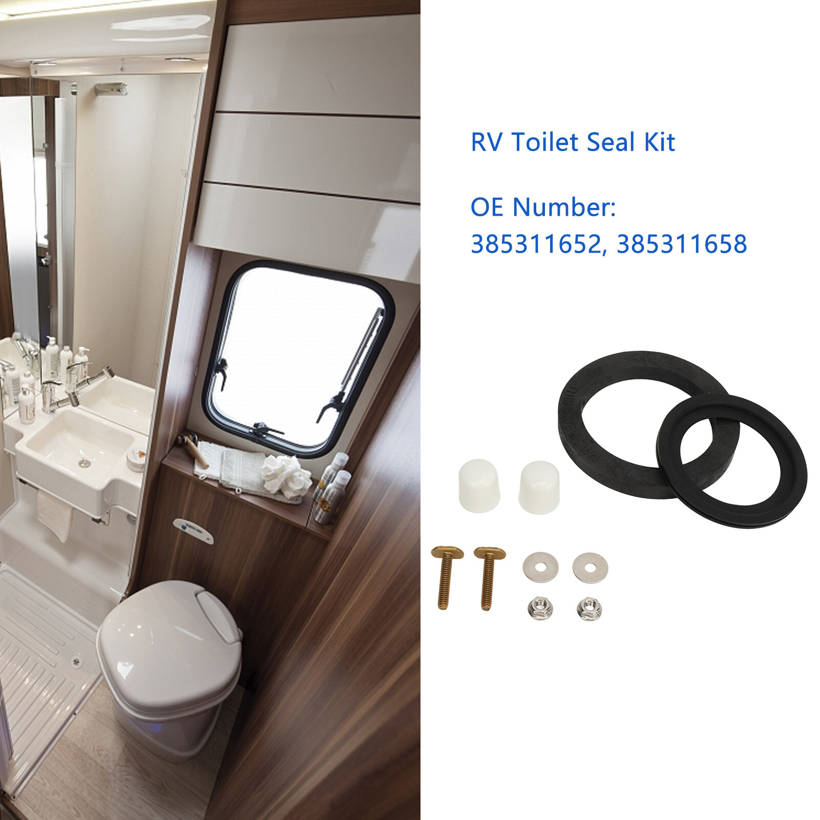 Комплект уплотнителей для туалета автодома, монтажное оборудование 385311652, комплект фланцевых уплотнителей для Dometic 300, 310, 320