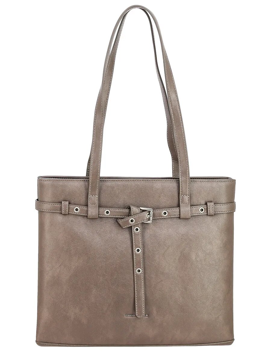 Сумка тоут DAVID JONES, серо-коричневый — фото 1
