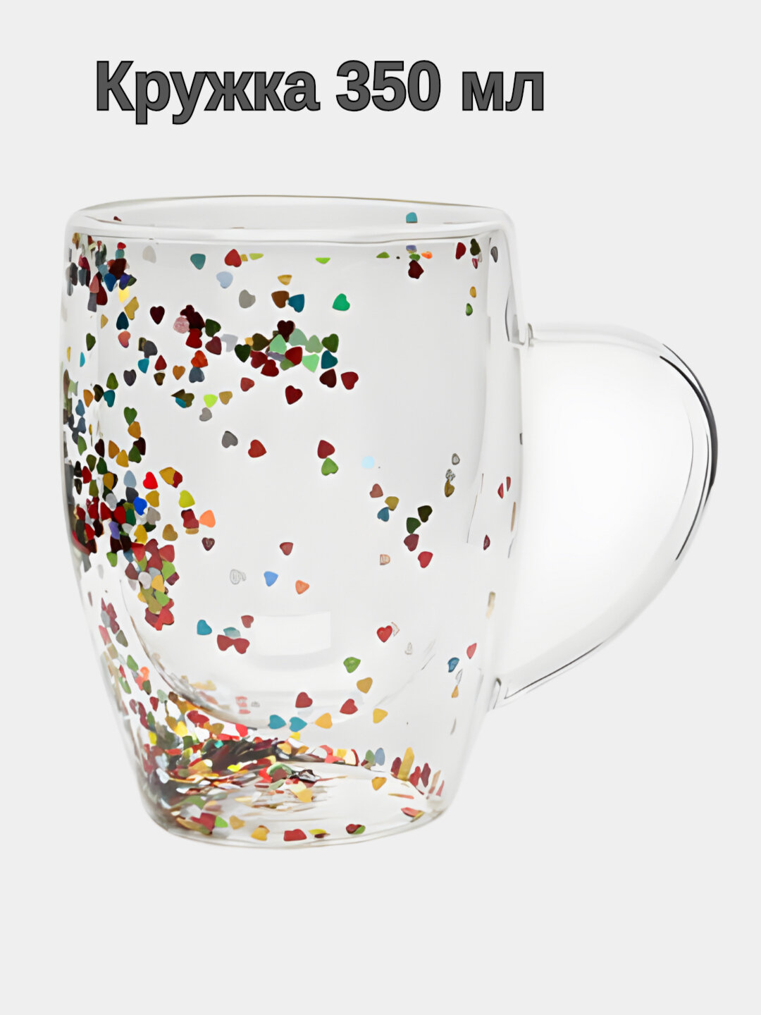 Двойная стеклянная кружка Ikki qavatli shisha krujka , bakal — фото 1