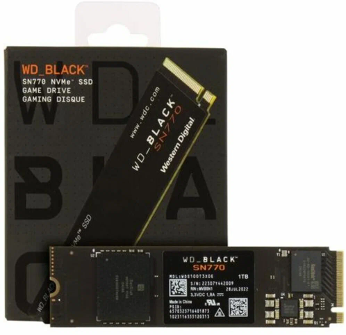 Твердотельный накопитель Western Digital WD Black SN770 1 ТБ M.2 WDS100T3X0E