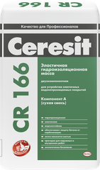 Церезит CR-166 двухкомпонентная гидроизоляционная масса (компонент А 24кг) / CERESIT CR166 двухкомпонентная гидроизоляционная смесь (компонент А 24кг)