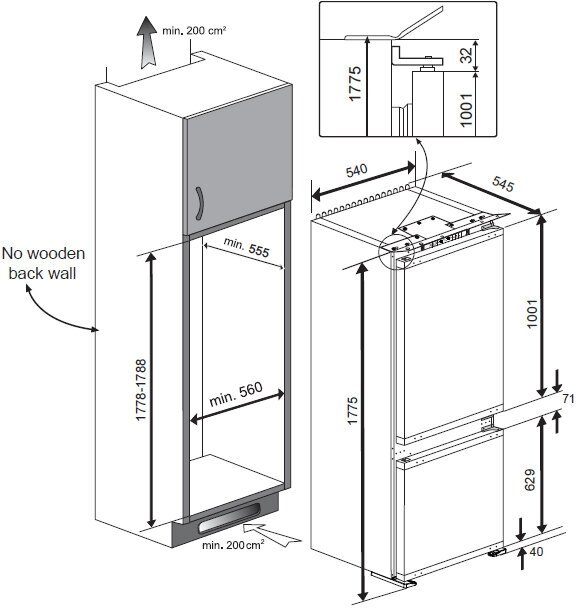 Встраиваемый холодильник TEKA CI3 320 (40633705), белый - фотография № 4