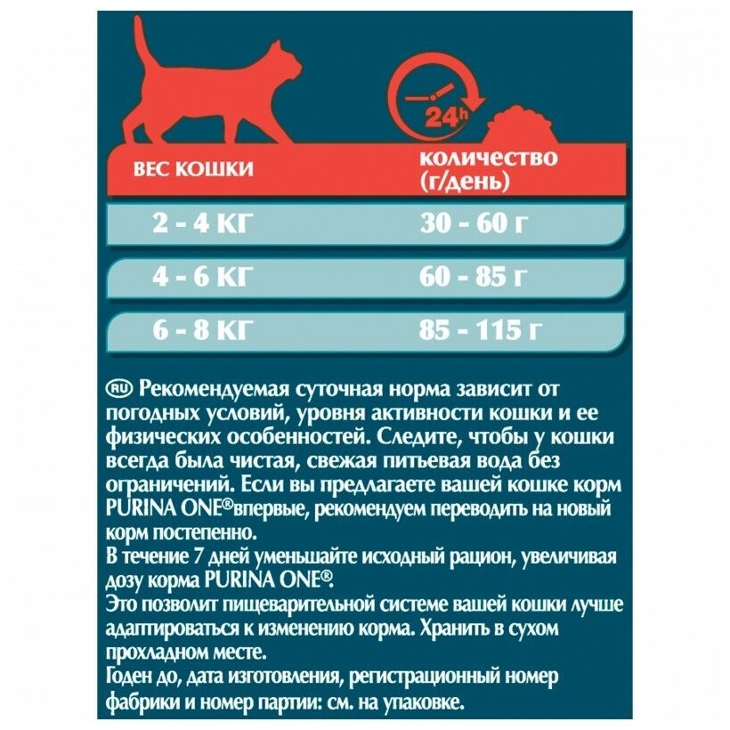 Корм для кошек Purina one - фото №3