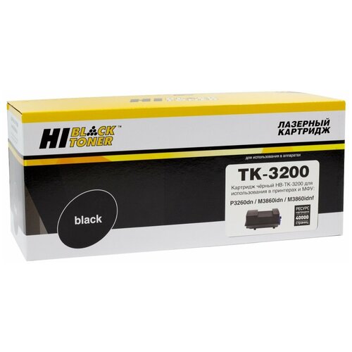 Тонер-картридж Hi-Black (HB-TK-3200) для Kyocera Ecosys P3260dn/M3860idn/M3860idnf, 40K тонер картридж hi black hb tk 3200 для kyocera ecosys p3260dn m3860idn m3860idnf 40k