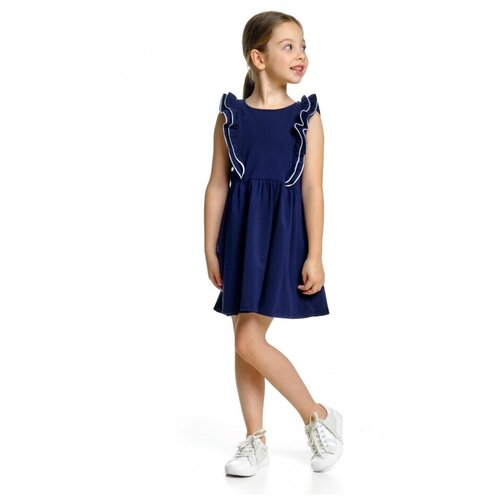 Платье для девочек Mini Maxi, модель 1541, цвет синий, размер 110