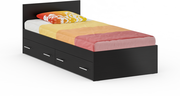 Кровать с ящиками Стандарт 900, цвет венге, ШхГхВ 93,5х203,5х70 см, сп. м. 900х2000 мм, без матраса, основание есть