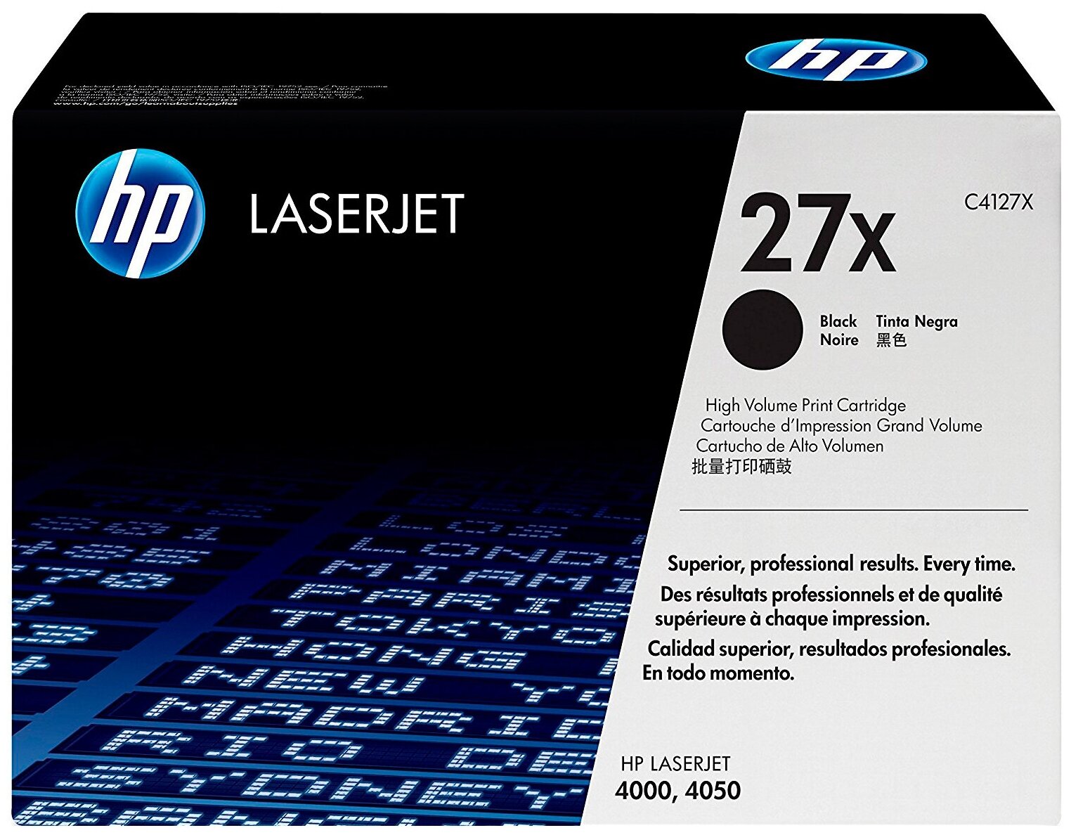 HP Картридж тонер HP C4127X 27Х Black черный Laserjet 4000, 4000n, 4050