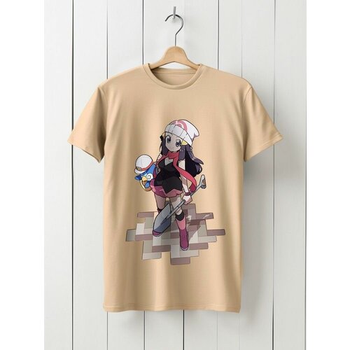 фото Футболка твоя футболка!, размер xs, бежевый