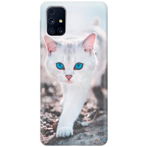 фото Силиконовый чехол на samsung galaxy m31s / самсунг м31 эс с принтом "голубоглазый кот" gosso