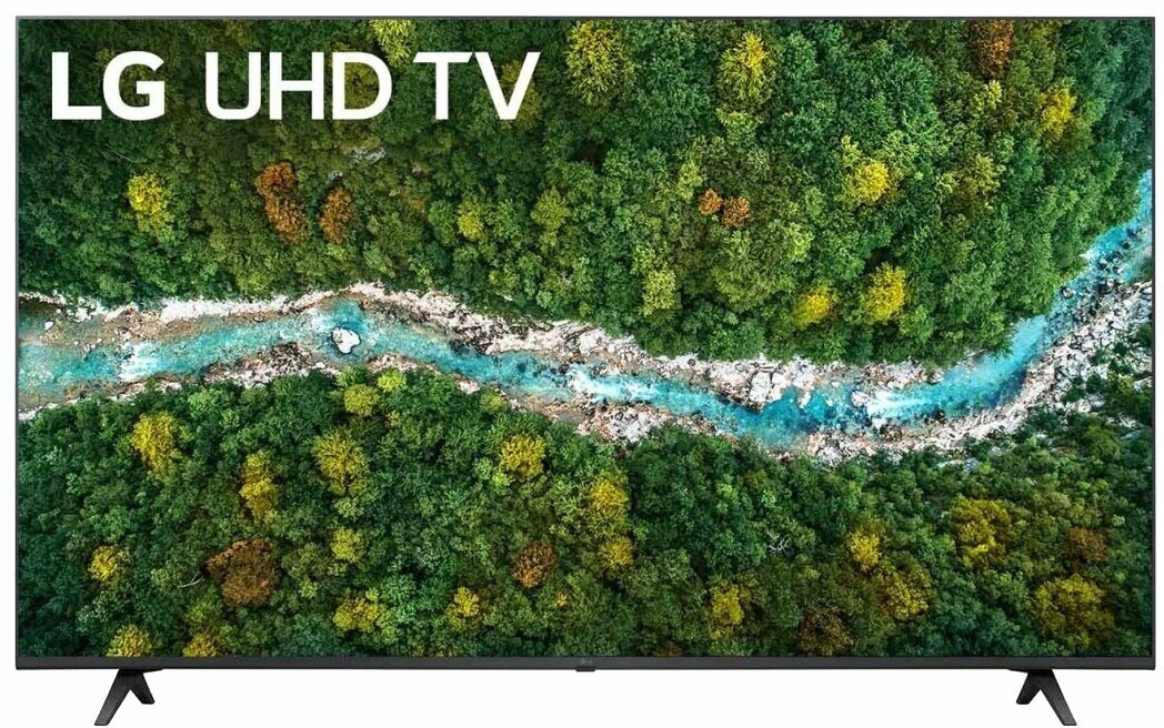 60" Телевизор LG 60UP77006LB LED, HDR (2021), черный