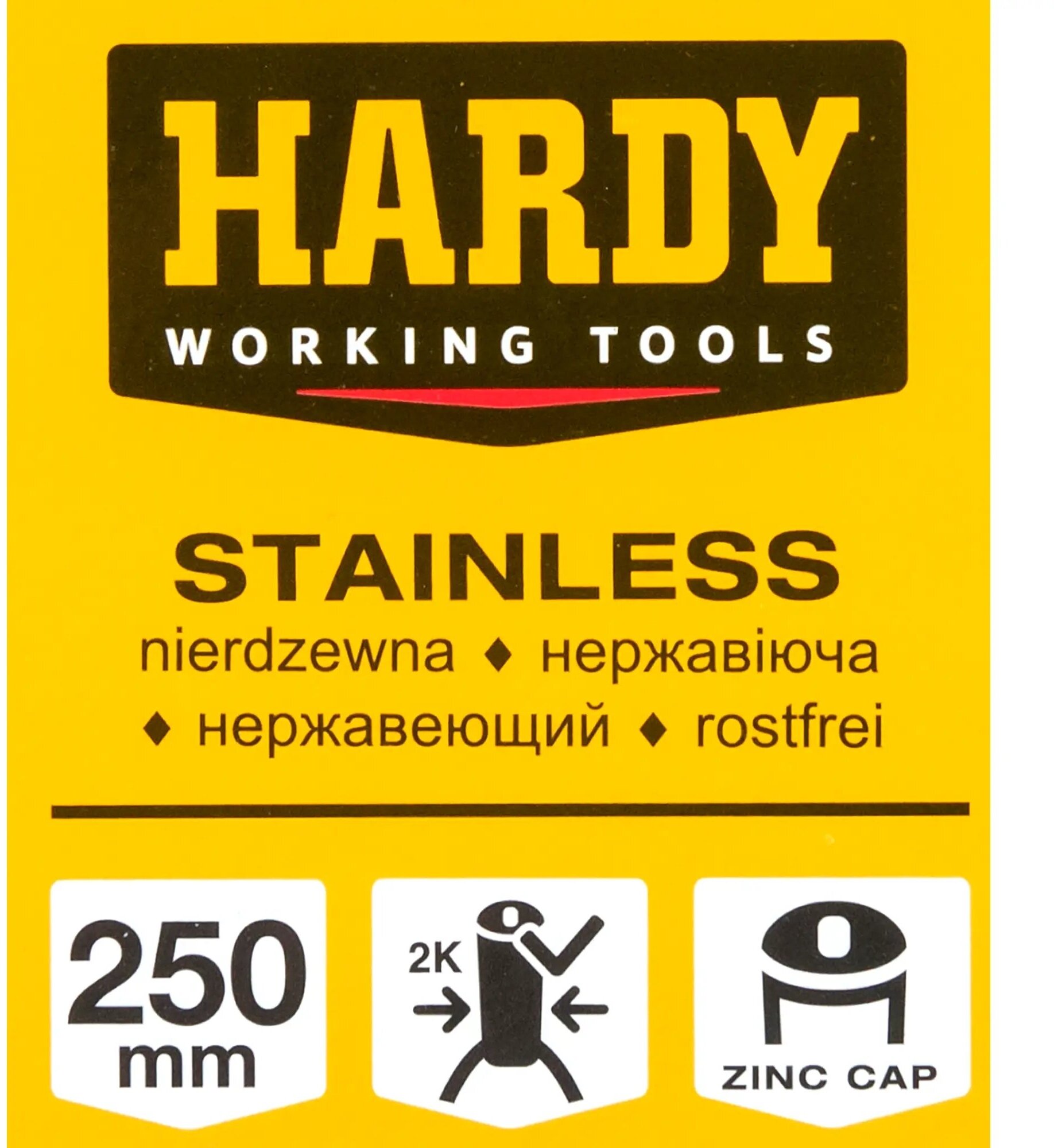 Шпатель малярный Hardy 0830-680025 250 нержавеющая сталь двухкомпонентная ручка