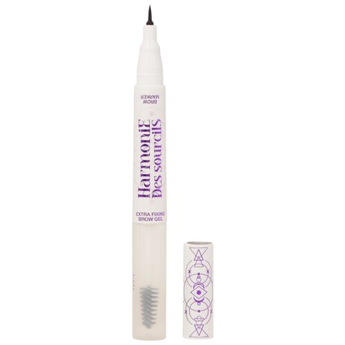 VS Гель для бровей сверхсильной фиксации и фломастер/Eyebrow extra fixing gel&marker/Gel fixateur a sourcils&marqueur Harmonie des sourcils тон 02