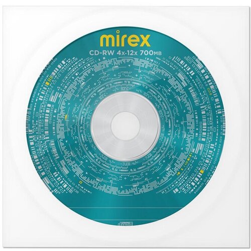 Носители информации CD-RW Mirex 700Mb 4x-12x в конверте 1/150 (UL121002A8C)