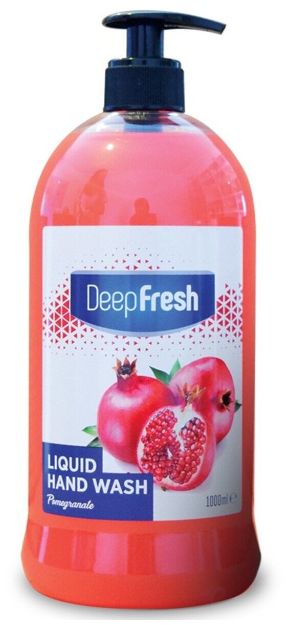 Жидкое туалетное мыло для рук Deep Fresh серия Семейное гранат, 1000 мл.