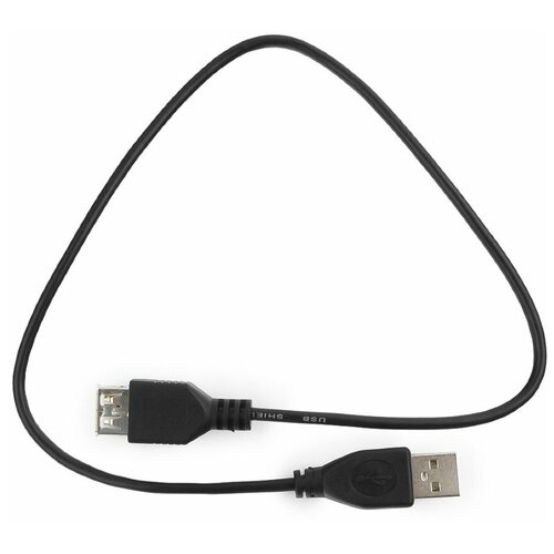 Удлинитель Гарнизон USB - USB (GCC-USB2-AMAF), 0.5 м, черный гарнизон gcc usb2 ambm 3m черный