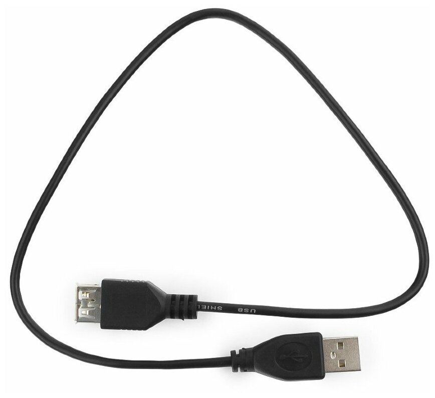 Кабель USB 2.0 AM-AF 0.5м Гарнизон GCC-USB2-AMAF-0.5M - фото №1