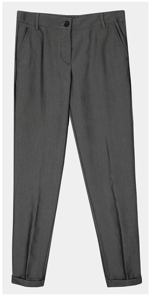 Школьные брюки Gulliver, размер 122, серый