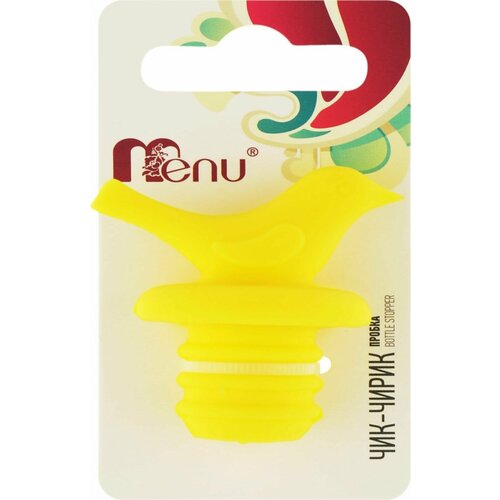 Пробка для открытых бутылок MENU Чик-Чирик силикон Арт. CHI-01, - 5 шт.