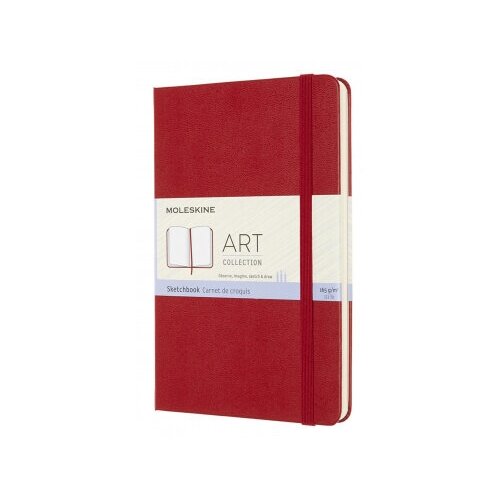 Блокнот для рисования Moleskine ART SKETCHBOOK ARTQP054F2 Medium 115x180мм 88стр. твердая обложка красный