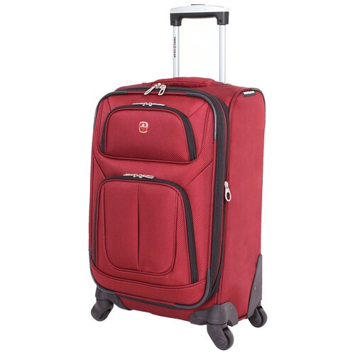 Чемодан SWISSGEAR SION, бордовый, полиэстер 750x750D добби, 32x15x51 см, 24 л