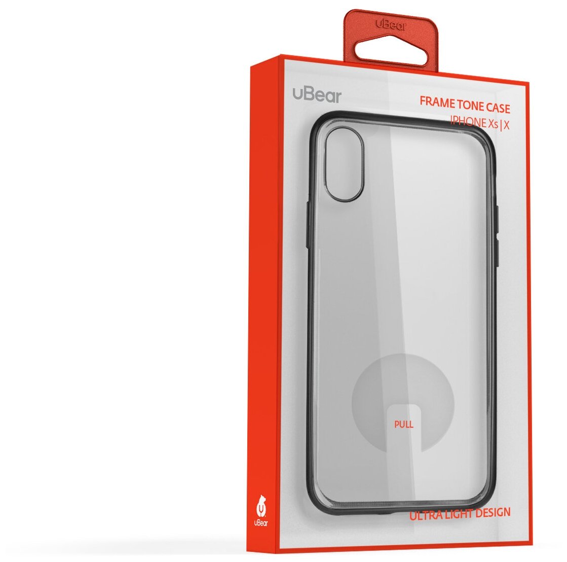 UBear FRAME TONE Case for iPhone Xs Max (прозрачный силикон с рамкой)