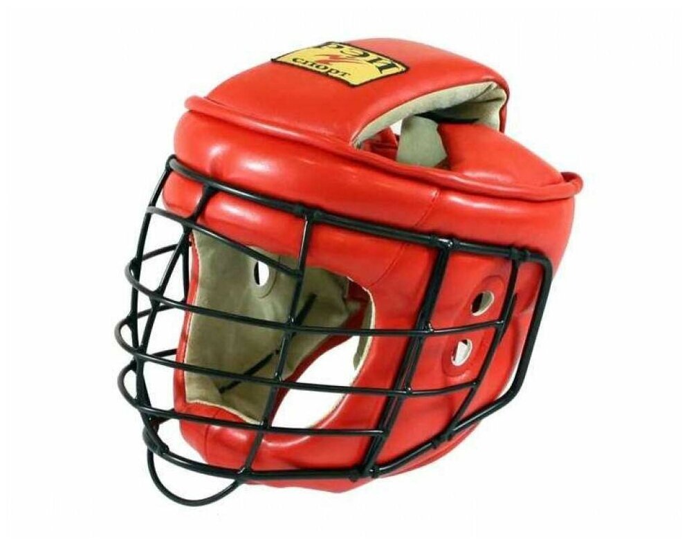 Шлем с маской ТИТАН-2 для АРБ Красный - Ray-Sport - Красный - M