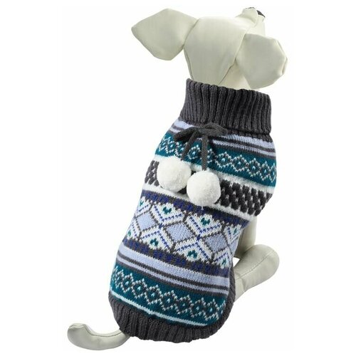 triol свитер помпончики s размер 25 см темно серый Triol свитер Помпончики, M, размер 30 см, темно-серый