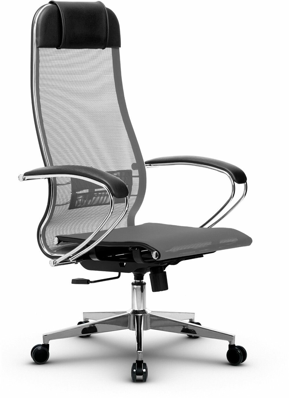 Компьютерное кресло МЕТТА-4(MPRU)/подл.131/осн.004 серый/серый