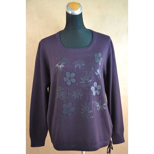 Джемпер R.Leezio, размер 54, фиолетовый