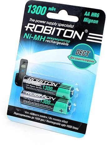 Аккумулятор ROBITON 1300MHAA-2 DECT BL2