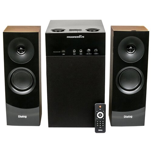 Фронтальные колонки Dialog AP-250, brown колонки 2 1 dialog progressive ap 200 black