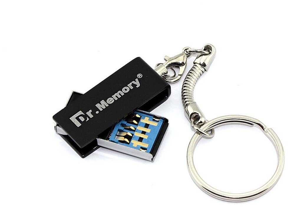 Флешка USB Dr. Memory 005 32Гб, USB 3.0, серебристый