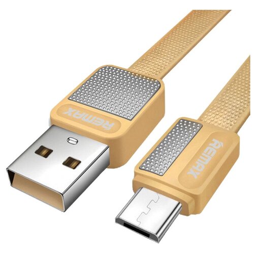 Кабель Remax Platinum USB - microUSB (RC-044m), 1 м, золотистый