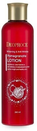 Лосьон для лица антивозрастной Deoproce Whitening And Anti-Wrinkle Pomegranate Lotion 260мл - фото №5