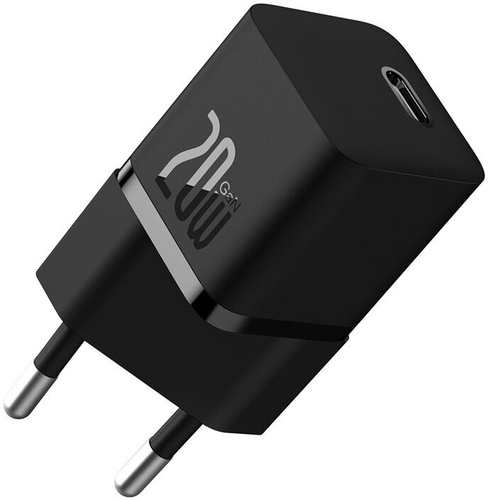 Сетевое зарядное устройство OS-Baseus GaN5 Fast Charger(mini) 1C 20W EU (CCGN050101) Черное
