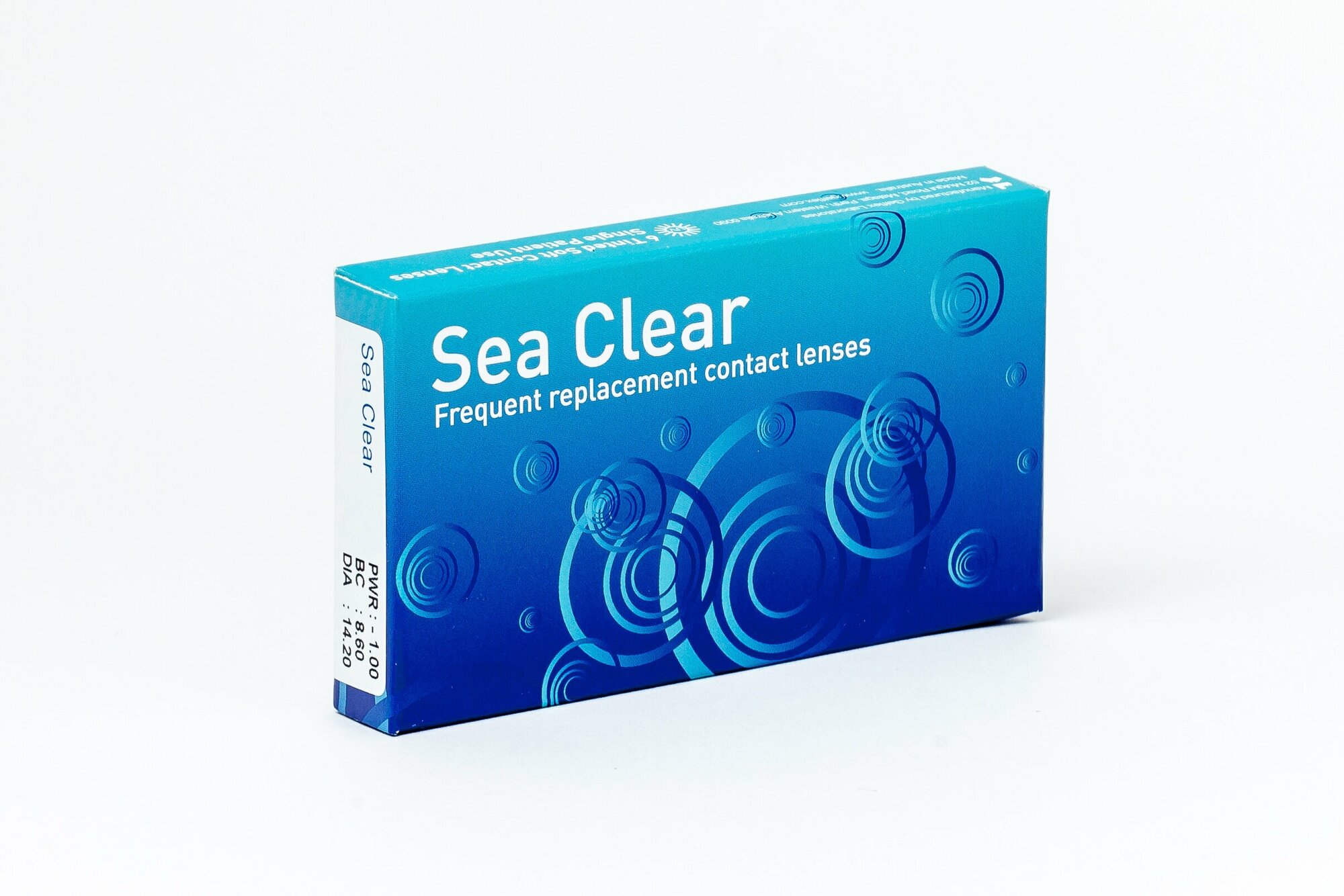 Контактные линзы Gelflex Sea Clear 6 шт, 3 мес, R 8.6, D -4,50