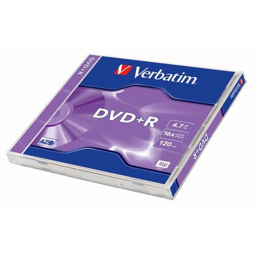  Verbatim DVD + R (16x, 4.7GB, Jewel, 1) 43496