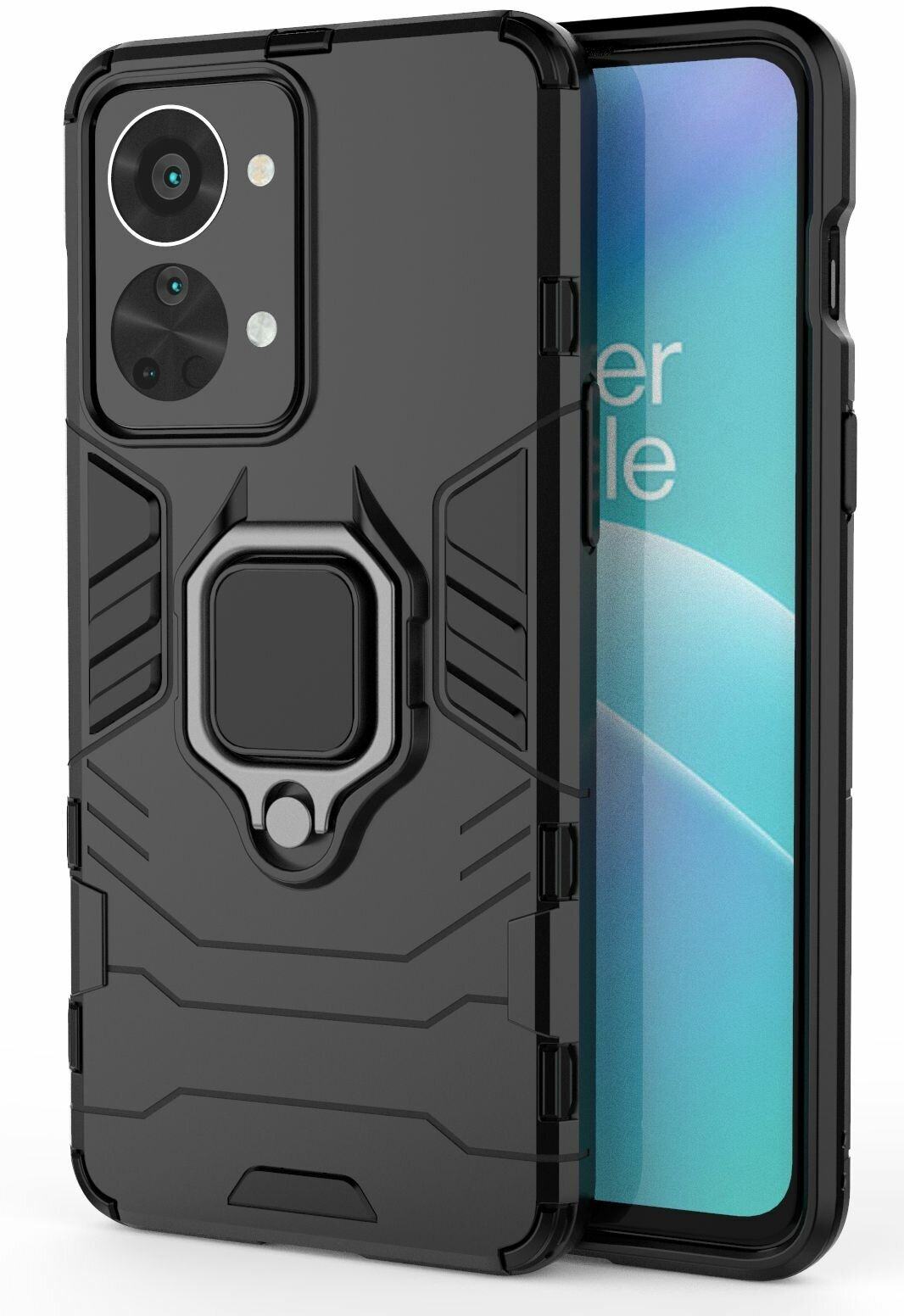 Чехол противоударный для OnePlus Nord 2T 5G / ВанПлюс Норд 2Т 5G (Черный)